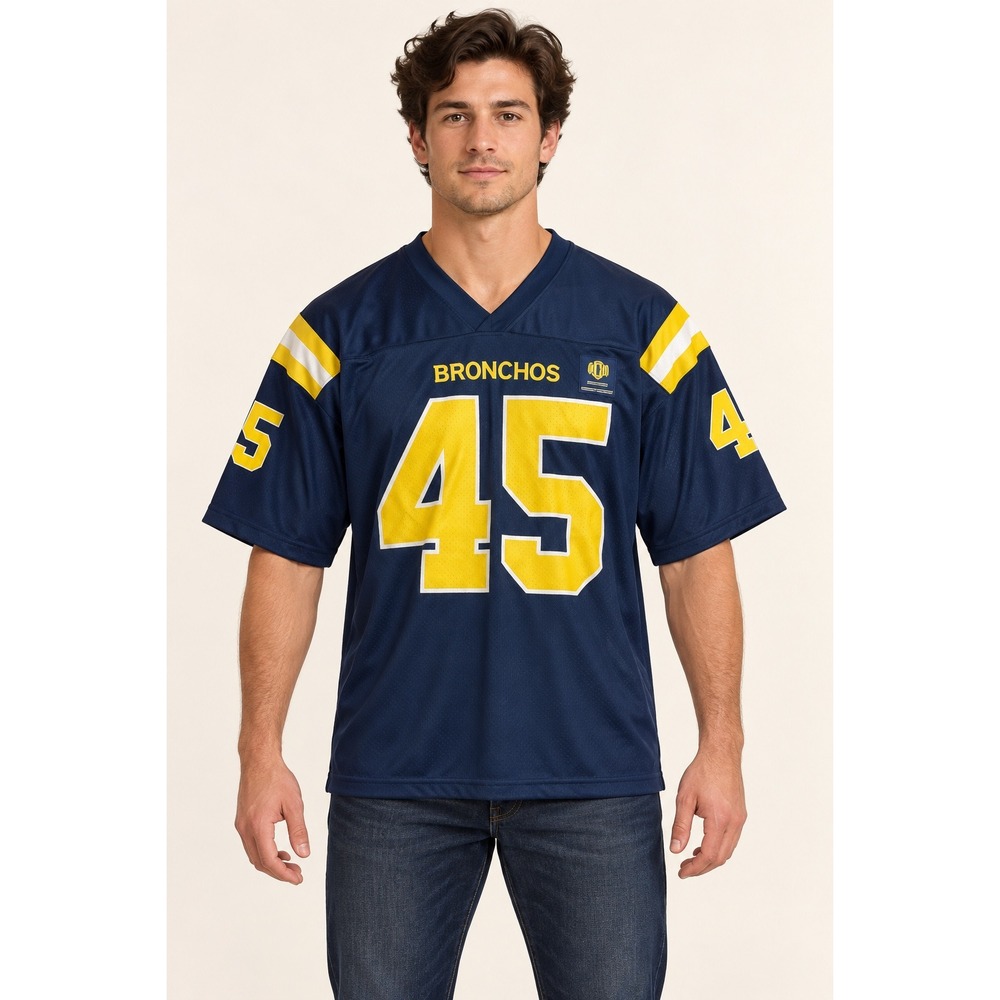 Success Promotions UCO Bronchos Alumni Association Football Jersey Navy Blue M